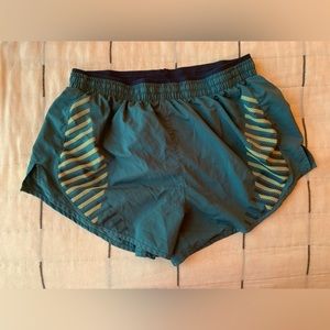 Nike running shorts - size small, turquoise, zippered pocket on back